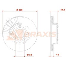 Fren Diski Ön Havalı Toyota Corolla 1988-1992 AE92 Kasa (238X4)