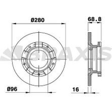 Fren Diski Arka Transıt V347 2.2tdcı 06>14 Onden Ceker