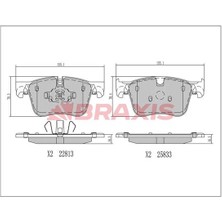 Fren Balatası On Ds 7 17> 3008-5008-PARTNER-RIFTER 16> Grandland 17> Combo E 18>