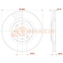 Fren Diski On R21 Concorde Havalı 265MM