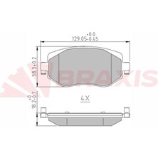 Ön Fren Balatası Renault Megane Iv  1.2 Tce 1.3 Tce 1.5 Dcı 1.6 16V 2016>