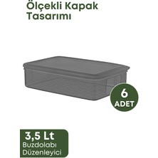 7 Parça Sızdırmaz Hava Almaz Saklama Kabı Seti Gri-kahvaltı Beslenme Kabı-derin Dondurucu Ve Mikrodalga