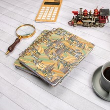 16,5x20 cm Şehir Sert Kapak Noktalı Tarihsiz Spiralli Defter