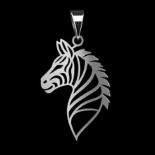TabiTela 925 Ayar gümüş kolye zebra SM5853