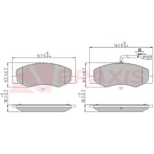 Fren Balatası Arka Master Iıı 10> / Movano B 10> / NV400 10> / Jest Cıft Teker