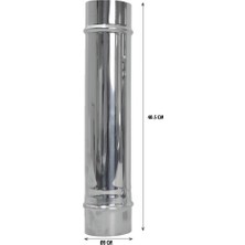 Paslanmaz Soba Bacası 40.cm