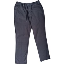 Siyah Dokuma Pamuklu Jogging Fit Erkek Pantolon
