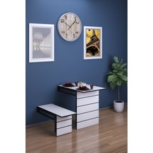 Moka Park AVM Begonya Açılır Kapanır Tabureli Mutfak Yemek Masası