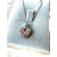 Takıtolia Aşk-I Dünya Zirkon Taşlı 14 Şubat Sevgiliye Özel Hediye Kutulu Paslanmaz Çelik Kolye