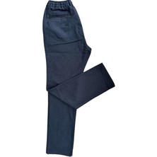 Lacivert Dokuma Pamuklu Jogging Fit Erkek Pantolon