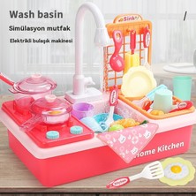 Huishang Çocuk Simülasyon Bulaşık Makinesi Bulaşık Lavası Dolaşım Su Mutfak Oyuncakları (Yurt Dışından)