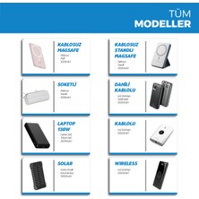 Woyax 25000mAh 130W Süper Hızlı Powerbank Laptop Notebook Macbook Taşınabilir Şarj Cihazı Siyah