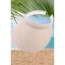 Uniquetrenders Kadın Geniş Siperlikli Uv Korumalı Yazlık Taç Vizör Şapka