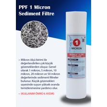 Watermelon Açık Kasa Su Arıtma Cihazı Uyumlu 10 Inch 1 Mikron Sediment Spun Filtre (25 ADET)