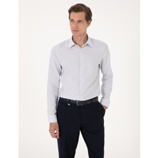 Pierre Cardin Erkek Mavi Slim Fit Uzun Kollu Gömlek 50307135-VR036