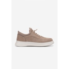 Valmenti Erkek Hakiki Deri Vizon Nubuk Sneakers & Spor Ayakkabı 298 VAL-9169-F412 Erk Ayk Y25 Vızon Nbk