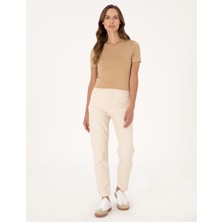 Pierre Cardin Kadın Bej Jean Pantolon 50313225-VR011