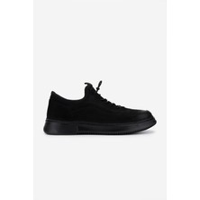 Valmenti Erkek Hakiki Deri Siyah Nubuk Sneakers & Spor Ayakkabı 298 VAL-9169-F412 Erk Ayk Y25 Sıyah Nbk