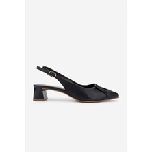 Valmenti Kadın Siyah Topuklu Ayakkabı 858 560201 Bn Ayk Y25 Sıyah Nappa