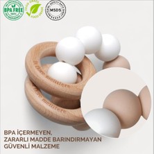 La Flore Mellifere Gıda Sınıfı Silikon Bebek Diş Kaşıyıcı – Güvenli, BPA İçermez ve Ergonomik Tasarım