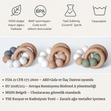 La Flore Mellifere Gıda Sınıfı Silikon Bebek Diş Kaşıyıcı – Güvenli, BPA İçermez ve Ergonomik Tasarım
