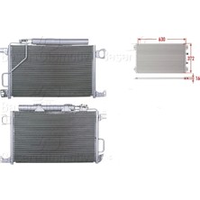 Klima Radyatörü 630X372X16 mm – 2035000854 Wisco - Mercedes 203 C180 C200 01 ve Sonrası Uyumlu