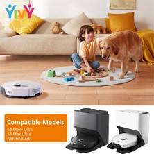 Pshcooe Roborock S8 Maxv Ultra /s8 Max Ultra Elektrikli Süpürge Ana Yan Fırça Hepa Filtre Paspas Bezi Toz Torbası Için Yedek Parçalar (Yurt Dışından)
