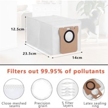 Pshcooe Dreame L10S Ultra L10 Ultra L10 Prime L20 Ultra Için Toz Torbası Mop Bezleri, 6 Elektrikli Süpürge Torbası Islak Mop Pedleri (Yurt Dışından)
