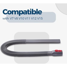 Pshcooe Kurutma Makinesi Havalandırma Temizleme Seti, Dyson V7 V8 V10 V11 V12 V15 Kablosuz Süpürge Için Hortum Aparatı, Mükemmel Esnek Dar Alan Temizleme Aparatı (Yurt Dışından)