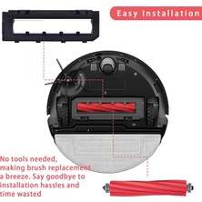 Pshcooe Roborock S7 Max Ultra, S7, S7+, S7 Maxv, S7 Maxv Plus, S7 Maxv Ultra, Q7, Q7+, Q7 Max, Q7 Max+ Için Ana Fırça ve Kapak (Yurt Dışından)