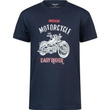 2AS Aja Çocuk Baskılı T-Shirt Lacivert 212