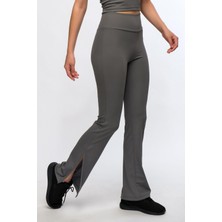 Legginup Antrasit Kadın Fitilli Ispanyol Paça Tayt - Toledo