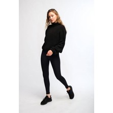 Legginup Siyah Kadın Soft Touch Tayt - Lemina