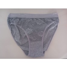 Tutku Gri Dantelli Külot 4 Lü