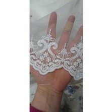Lüks,eteği Işlemeli Sık Kanun Pileli, Tül Perde,mutfak Perdesi 1/52