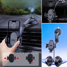 Buffer® Güçlü Vantuzlu Araç Içi Konsol Üstü Telefon Tutucu Aparat