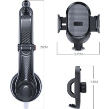 Buffer® Güçlü Vantuzlu Araç Içi Konsol Üstü Telefon Tutucu Aparat