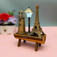 CoverZone Dekoratif 15cm Eyfel Kulesi ve Deniz Feneri Severler için Ev Masaüstü Dekorasyon Doğum Günü Noel Yeni Yıl Hediyeleri (Eyfel ve Fener)