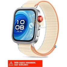 Nezih Case Huawei Watch Fit 3 / Fit 4/ Fit 4 Pro / Fit 5 / Fit 5 Pro Uyumlu Hasır Örgü Spor Cırtlı Naylon Pratik Kordon