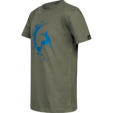 2AS Aja Çocuk Baskılı T-Shirt Haki 220