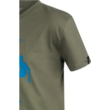 2AS Aja Çocuk Baskılı T-Shirt Haki 220