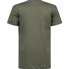 2AS Aja Çocuk Baskılı T-Shirt Haki 220