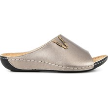 Muya Dion Anatomik Topuk Dikeni Kadın Terlik Çelik