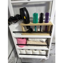 Çok Amaçlı Banyo Rafı – 53 x 45 x 13 cm | Havlu ve Aksesuar Organizeri