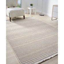 Step Serisi Naturel Bukleli Yumuşak Dokulu Iskandinav Dokuma Halı