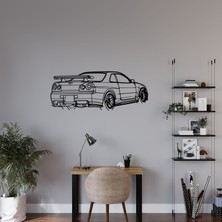 Gtr R34 Temalı Metal Duvar Tablosu