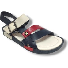 Şiringenç 1519-20 Anatomik Çirt Bant Erkek Çocuk Sandalet Lacivert Kırmizi