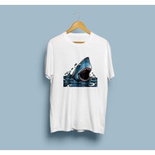 Oversize Shark Cartoon Unisex T-Shirt