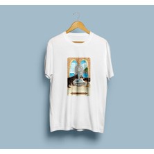 Oversize Mistik Kediler Tarot Kart Baskılı Unisex T-Shirt