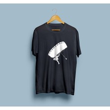 Oversize Yamaç Paraşütü Tasarım Unisex T-Shirt